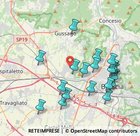 Mappa Via Camillo Golgi, 25064 Brescia BS, Italia (3.97632)