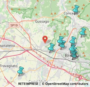 Mappa Via Camillo Golgi, 25064 Brescia BS, Italia (4.83182)
