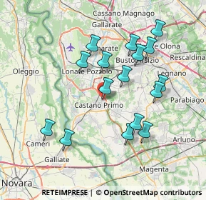 Mappa Via Macallè, 20022 Castano Primo MI, Italia (7.0975)
