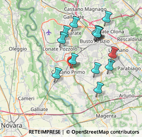 Mappa Via Macallè, 20022 Castano Primo MI, Italia (7.01714)