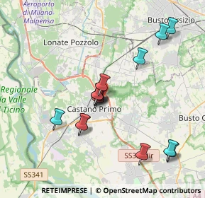 Mappa Via Macallè, 20022 Castano Primo MI, Italia (3.38533)