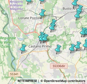 Mappa Via Macallè, 20022 Castano Primo MI, Italia (5.169)