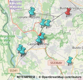 Mappa Via Macallè, 20022 Castano Primo MI, Italia (3.73917)