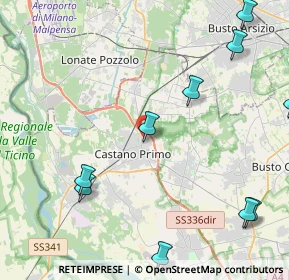 Mappa Via Macallè, 20022 Castano Primo MI, Italia (5.90545)