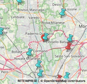 Mappa Via Alessandrina, 20037 Paderno Dugnano MI, Italia (6.59563)