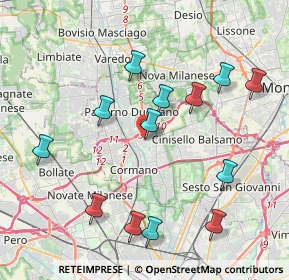 Mappa Via Alessandrina, 20037 Paderno Dugnano MI, Italia (4.21923)