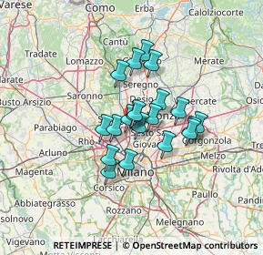 Mappa Via Alessandrina, 20037 Paderno Dugnano MI, Italia (9.051)