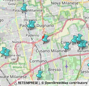 Mappa Via Alessandrina, 20037 Paderno Dugnano MI, Italia (3.04438)