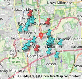 Mappa Via Alessandrina, 20037 Paderno Dugnano MI, Italia (1.6245)