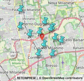 Mappa Via Alessandrina, 20037 Paderno Dugnano MI, Italia (1.48333)