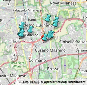 Mappa Via Alessandrina, 20037 Paderno Dugnano MI, Italia (1.53)