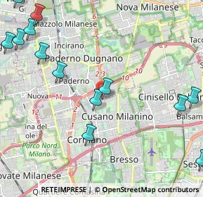Mappa Via Alessandrina, 20037 Paderno Dugnano MI, Italia (3.06714)