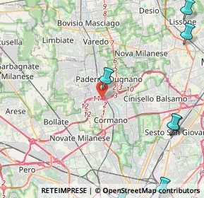 Mappa SP 46, 20037 Paderno Dugnano MI (7.39545)