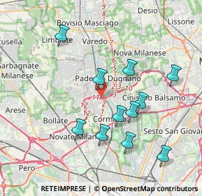 Mappa SP 46, 20037 Paderno Dugnano MI (3.73455)