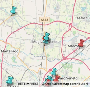 Mappa Via IV Novembre, 31021 Mogliano Veneto TV, Italia (6.18571)