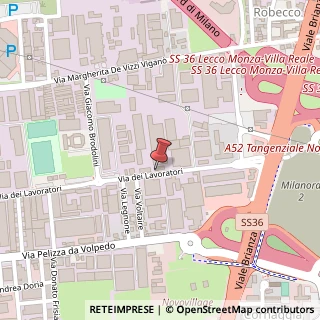 Mappa Via dei Lavoratori, 121, 20092 Cinisello Balsamo, Milano (Lombardia)