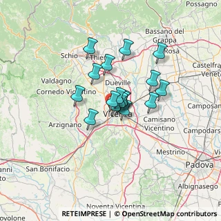 Mappa Via Ferdinando Magellano, 36100 Vicenza VI, Italia (8.92235)