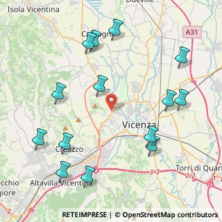 Mappa Via Ferdinando Magellano, 36100 Vicenza VI, Italia (4.98214)