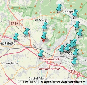 Mappa Via Nicolo' Tartaglia, 25064 Gussago BS, Italia (4.60938)