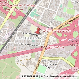 Mappa Via Sant'Alessandro, 15, 20900 Monza, Monza e Brianza (Lombardia)