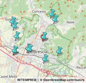 Mappa Via Guido Zadei, 25023 Brescia BS, Italia (4.31167)