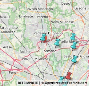 Mappa Via tripoli 98 Paderno Dugnano, 20037 Paderno Dugnano MI, Italia (6.38091)