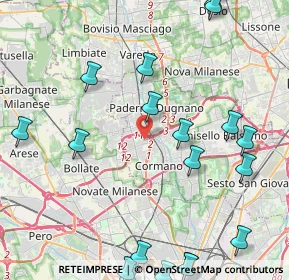 Mappa Via tripoli 98 Paderno Dugnano, 20037 Milano MI, Italia (5.8595)