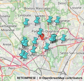 Mappa Via tripoli 98 Paderno Dugnano, 20037 Milano MI, Italia (3.23167)