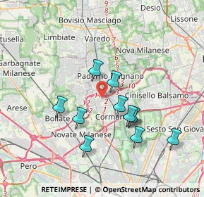 Mappa Via tripoli 98 Paderno Dugnano, 20037 Milano MI, Italia (3.24727)