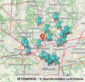 Mappa Via tripoli 98 Paderno Dugnano, 20037 Paderno Dugnano MI, Italia (7.0015)