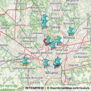 Mappa Via tripoli 98 Paderno Dugnano, 20037 Paderno Dugnano MI, Italia (7.16364)