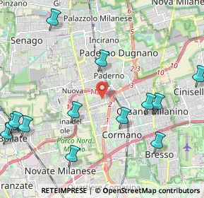 Mappa Via tripoli 98 Paderno Dugnano, 20037 Milano MI, Italia (2.71308)