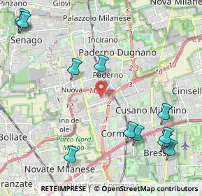 Mappa Via tripoli 98 Paderno Dugnano, 20037 Paderno Dugnano MI, Italia (2.79583)