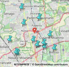 Mappa Via tripoli 98 Paderno Dugnano, 20037 Milano MI, Italia (2.19846)