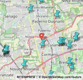 Mappa Via tripoli 98 Paderno Dugnano, 20037 Milano MI, Italia (3.0195)