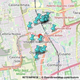 Mappa Via tripoli 98 Paderno Dugnano, 20037 Milano MI, Italia (0.8305)