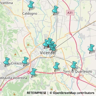 Mappa Via Giovanni Giuseppe Cappellari, 36100 Vicenza VI, Italia (4.47083)