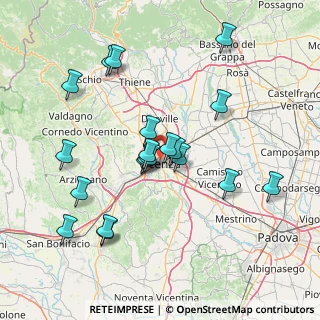Mappa Via Giovanni Giuseppe Cappellari, 36100 Vicenza VI, Italia (14.6585)