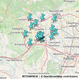 Mappa Via Giovanni Giuseppe Cappellari, 36100 Vicenza VI, Italia (8.58353)