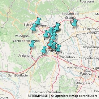Mappa Via Giovanni Giuseppe Cappellari, 36100 Vicenza VI, Italia (9.4825)