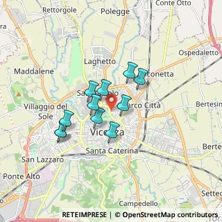Mappa Via Giovanni Giuseppe Cappellari, 36100 Vicenza VI, Italia (1.29636)