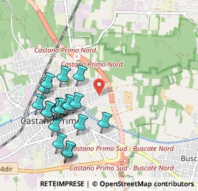 Mappa Via Don Luigi Guanella, 20022 Castano Primo MI, Italia (1.026)