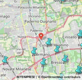 Mappa Via Marmolada, 20037 Paderno Dugnano MI, Italia (3.31083)