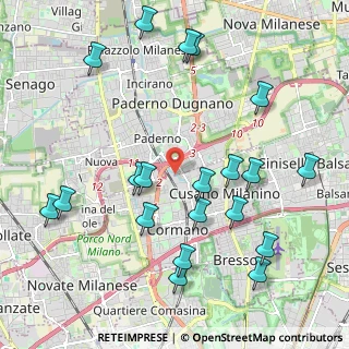 Mappa Via Marmolada, 20037 Paderno Dugnano MI, Italia (2.3775)