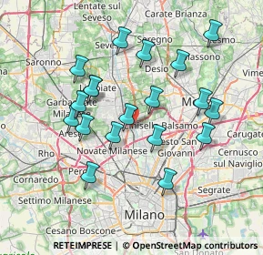 Mappa Via Marmolada, 20037 Paderno Dugnano MI, Italia (6.93526)