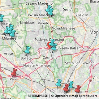 Mappa Via Marmolada, 20037 Paderno Dugnano MI, Italia (6.69235)