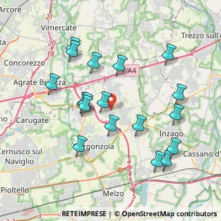 Mappa Via Alessandro Volta, 20060 Gessate MI, Italia (3.97444)