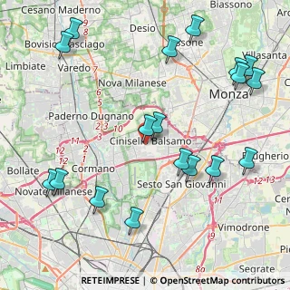 Mappa Via Giuseppe Garibaldi, 20092 Cinisello Balsamo MI, Italia (5.14444)