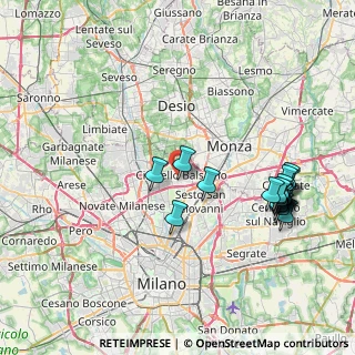 Mappa Via Giuseppe Garibaldi, 20092 Cinisello Balsamo MI, Italia (8.747)