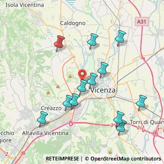 Mappa Via Brigata Regina, 36100 Vicenza VI, Italia (4.165)